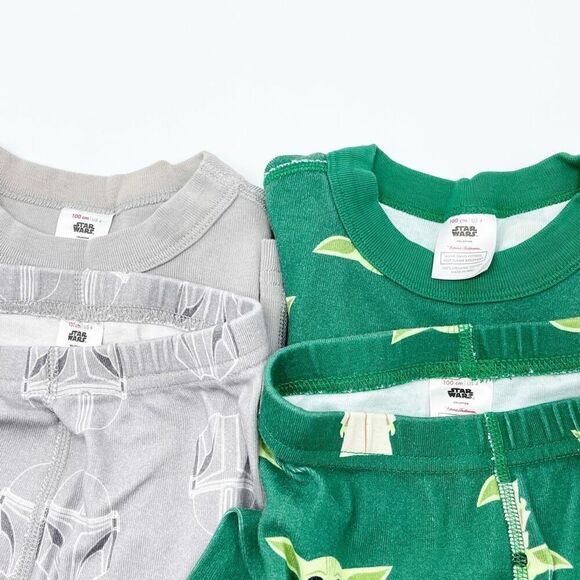 Hanna Andersson Long Johns The Child Grogu lot of two pair - Kids EU 100 / US 4 - Picture 7 of 10